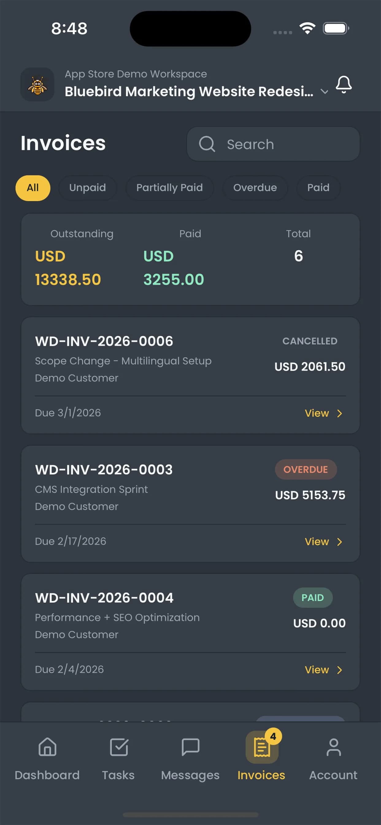 Beemud Client app screenshot 2